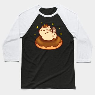 Cat Poo Chocolate Donut Baseball T-Shirt